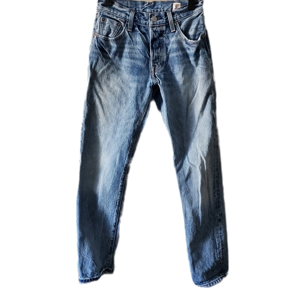 Levi’s 501 W24 White Oak Cone Selvedge Denim Button Fly Hi Rise Straight Jeans - Picture 2 of 9